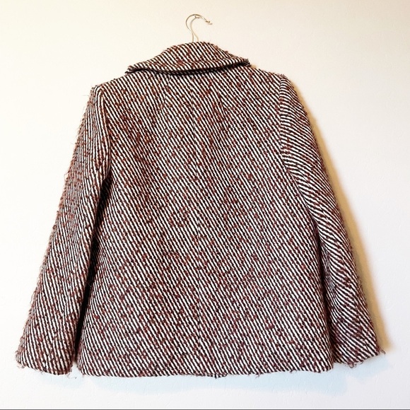 Milly Red and White Pea Coat - Picture 6 of 7